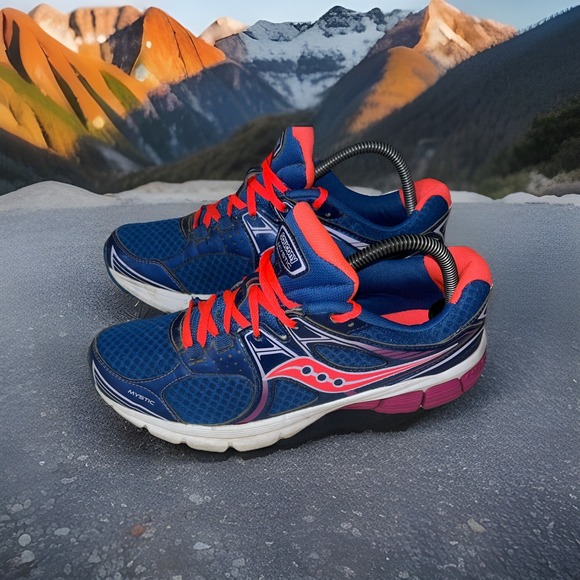 Saucony Womens‎ Mystic S15248-2 Gym Comfy Trail Outdoor Running Shoes US Size 10 - Picture 1 of 16